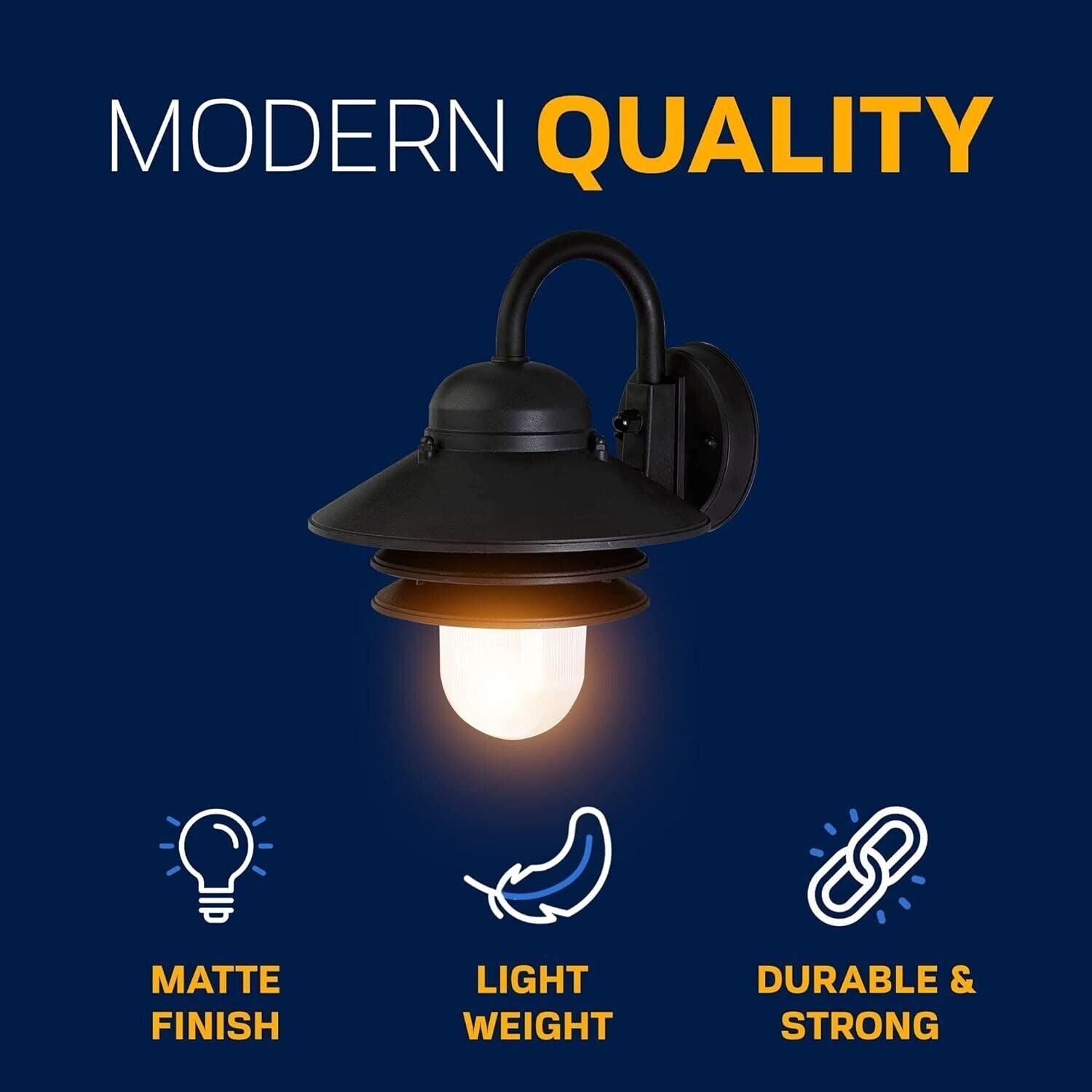 KastLite Polycarbonate Nautical Outdoor Wall Light 10" Diameter x 12.88" Height - Like New