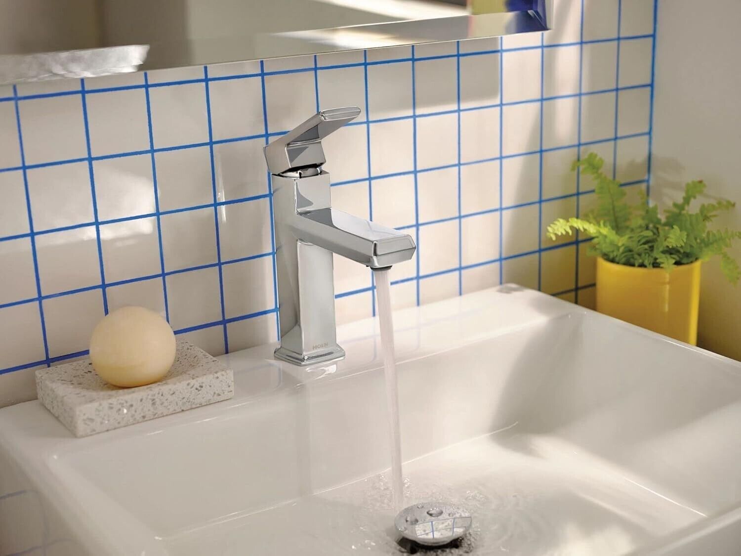 MOEN Neese 84784 Centerset Single Handle Bathroom Faucet in Chrome