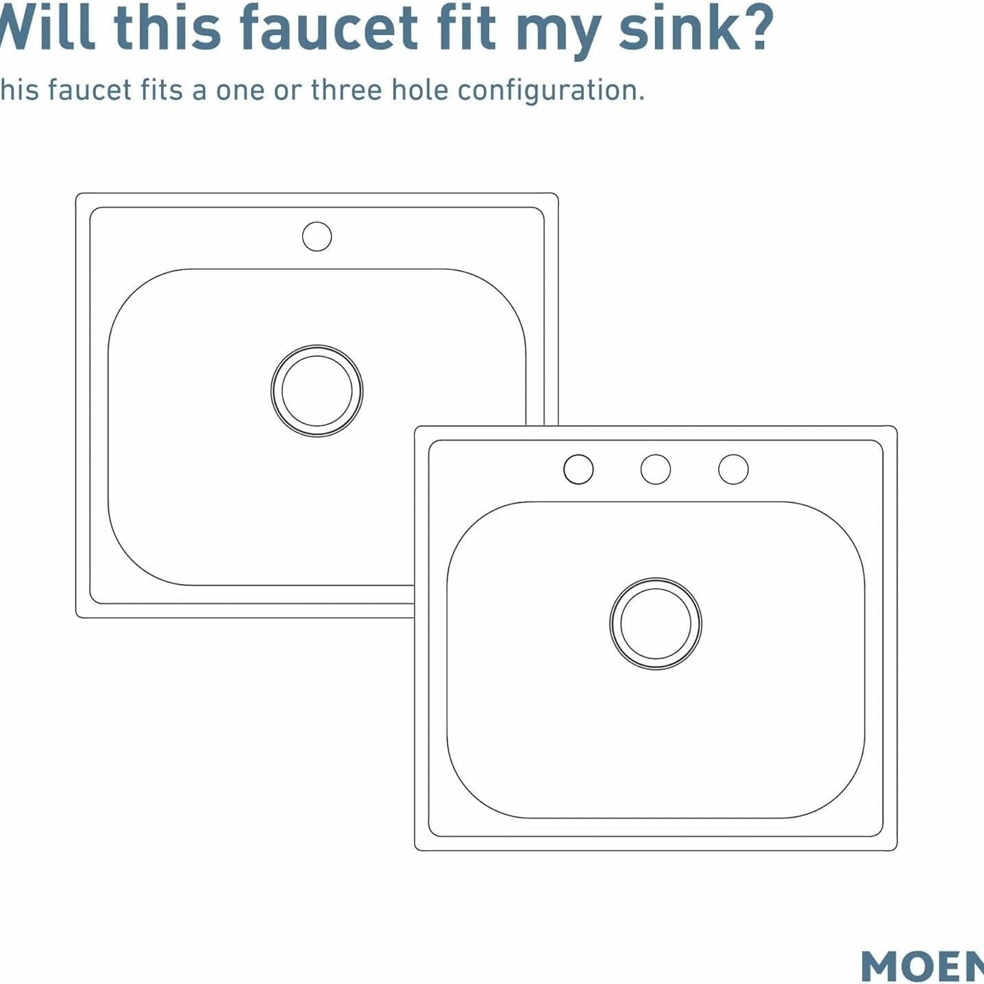 MOEN Brecklyn 87557BRB Single-Handle Pull-Out Sprayer Kitchen Faucet with Power Clean in Mediterranean Bronze