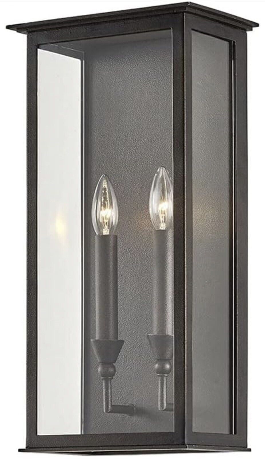 Troy Lighting Chauncey 2Lt Wall Sconce, Vintage Bronze/Clear - B6992-VBZ - Like New