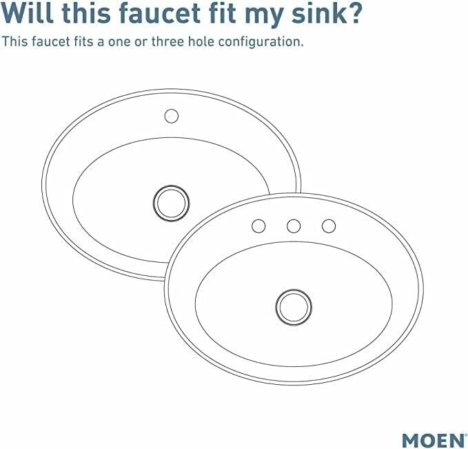 MOEN Wellton 84980SRN Centerset Single Handle Bathroom Faucet in Spot Resist Brushed Nickel