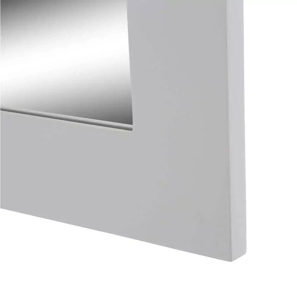 Home Decorators Collection Vanity Mirror 22"W x 30"H Framed Wooden Pebble Gray