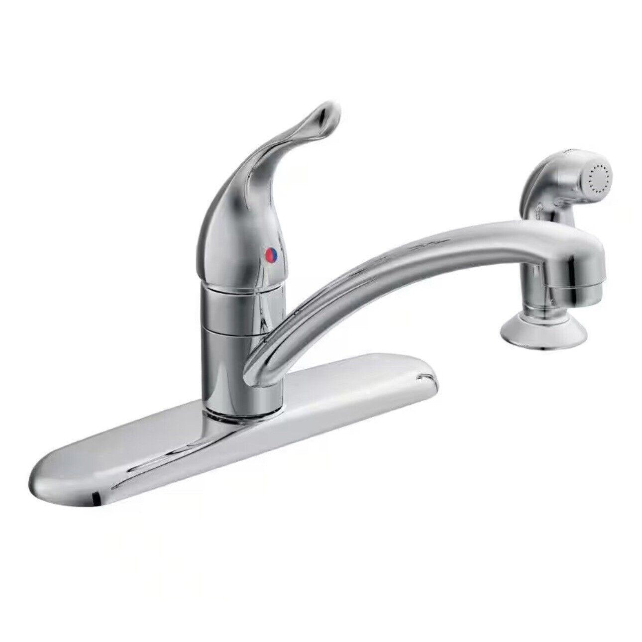 MOEN Chateau 67434 One-Handle Kitchen Faucet with Integrated Side Spray in Chrome