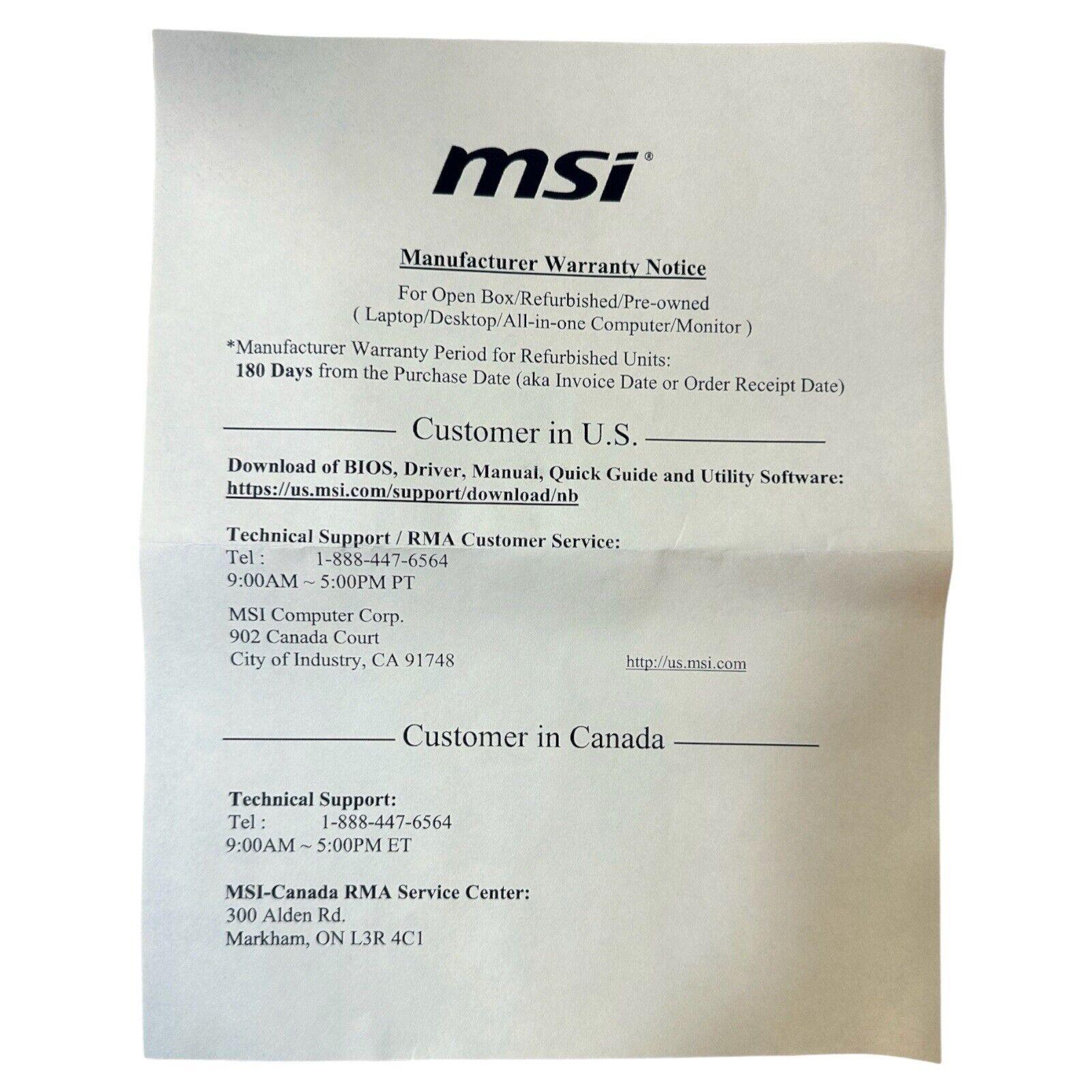 MSI MPG ARTYMIS 273CQRX-QD 27" 2K WQHD (2560 x 1440) 240Hz Curved Gaming Monitor - Like New