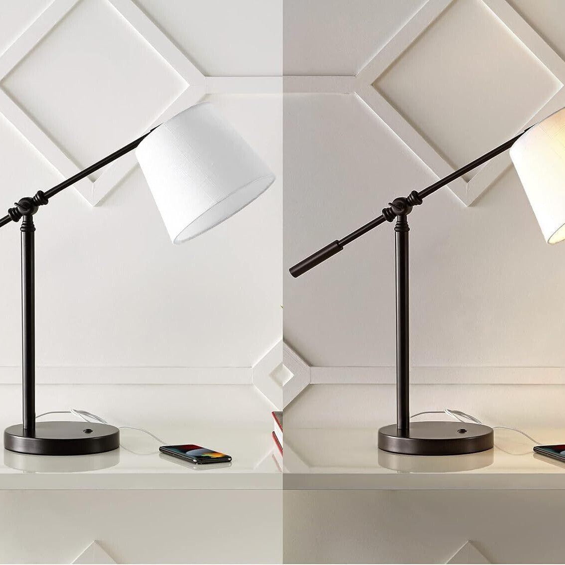 JONATHAN Y Lighting JYL1129 Lucie 24" Tall LED Buffet Table Lamp - Bronze