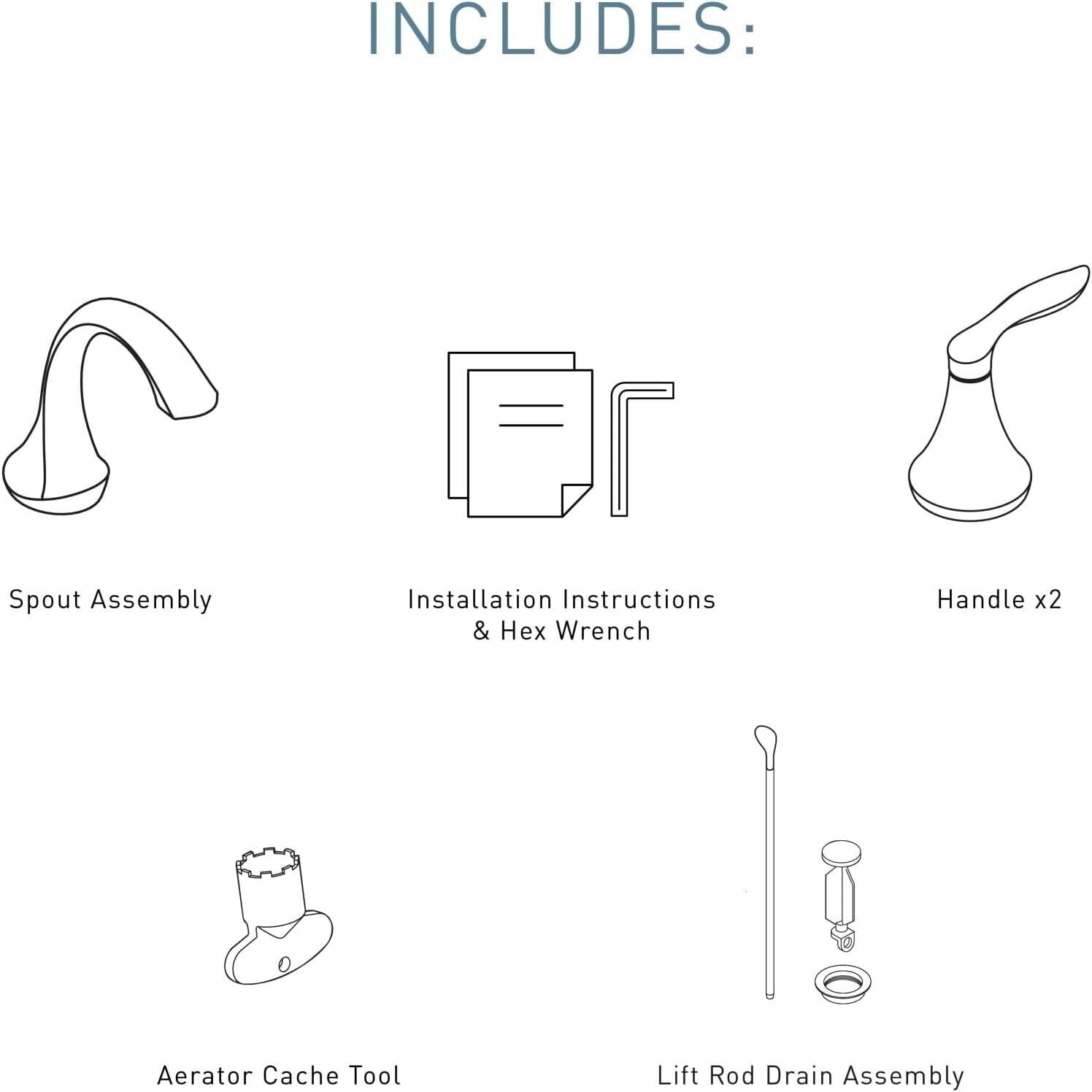 MOEN Eva T6420BN Widespread 2-Handle High-Arc Bathroom Faucet in Brushed Nickel (Valve Not Included)