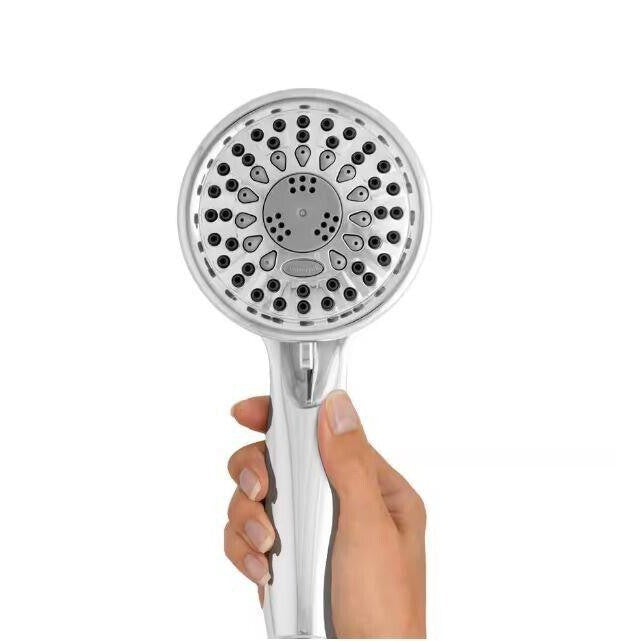 Waterpik 5-Spray Wall Mount Handheld Shower Head 1.8 GPM in Chrome