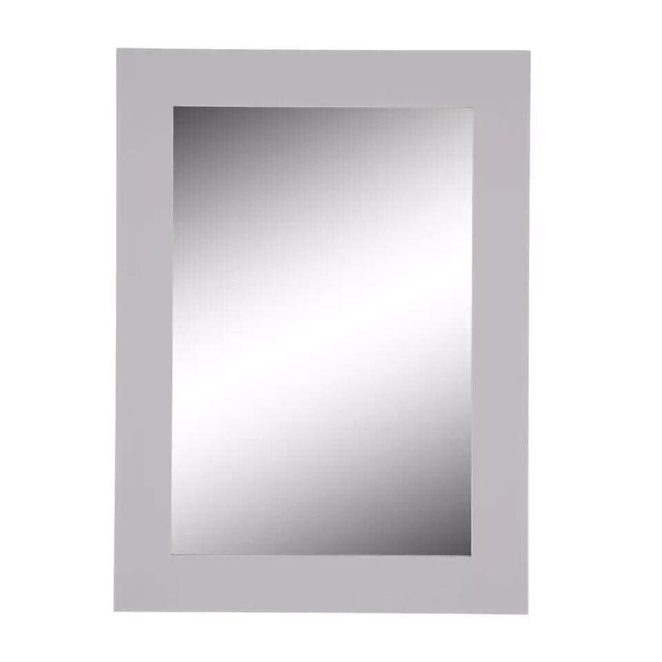 Home Decorators Collection Vanity Mirror 22"W x 30"H Framed Wooden Pebble Gray