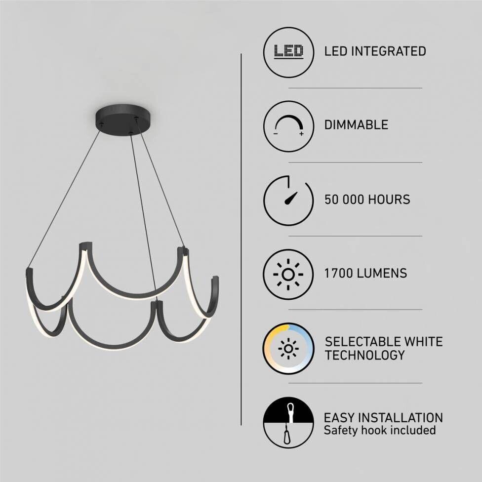 Black Modern Pendant