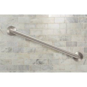 Moen Glacier White Bathroom Safety 18-Inch Shower Grab Bar with Concealed Screws for Handicapped or Elderly, R8718W