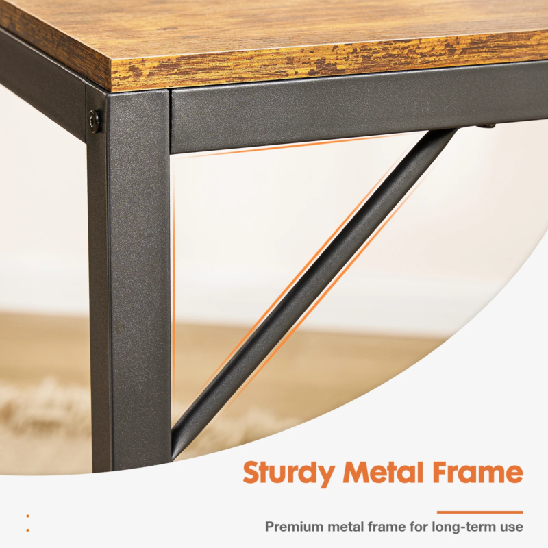 Computer Desk with Drawers, Home Office Desk, Writing Desk, Study Table, 2-Tier