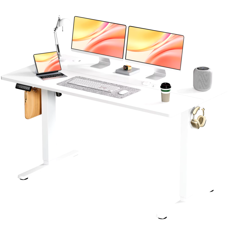 Electric Standing Desk 55x24 Inch, Adjustable Height, Work Table for Home Office