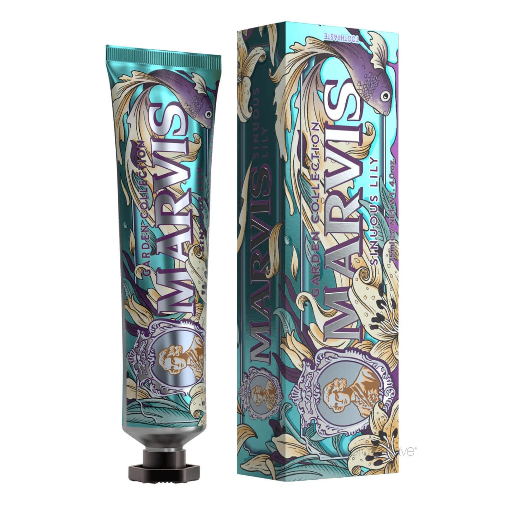 Marvis Toothpaste Whitening Mint, Licorice, Sinuous Lily, Vegan Cruelty-Free 85 ml