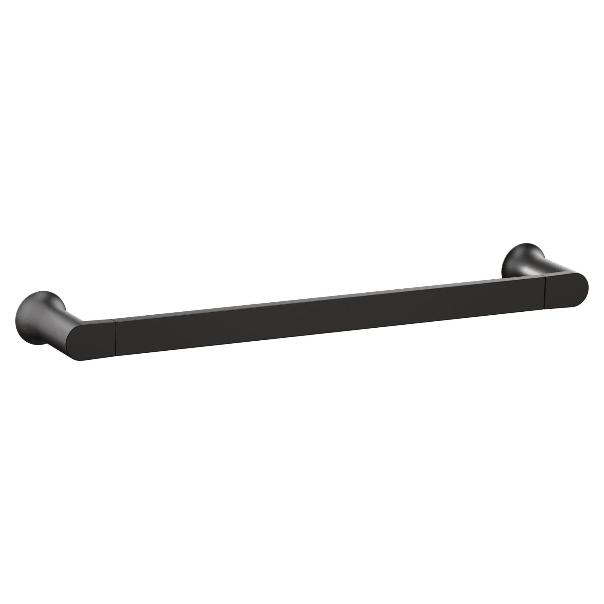 Moen Genta LX Matte Black Modern 18-Inch Single Kitchen or Bathroom Towel Bar, BH3818BL