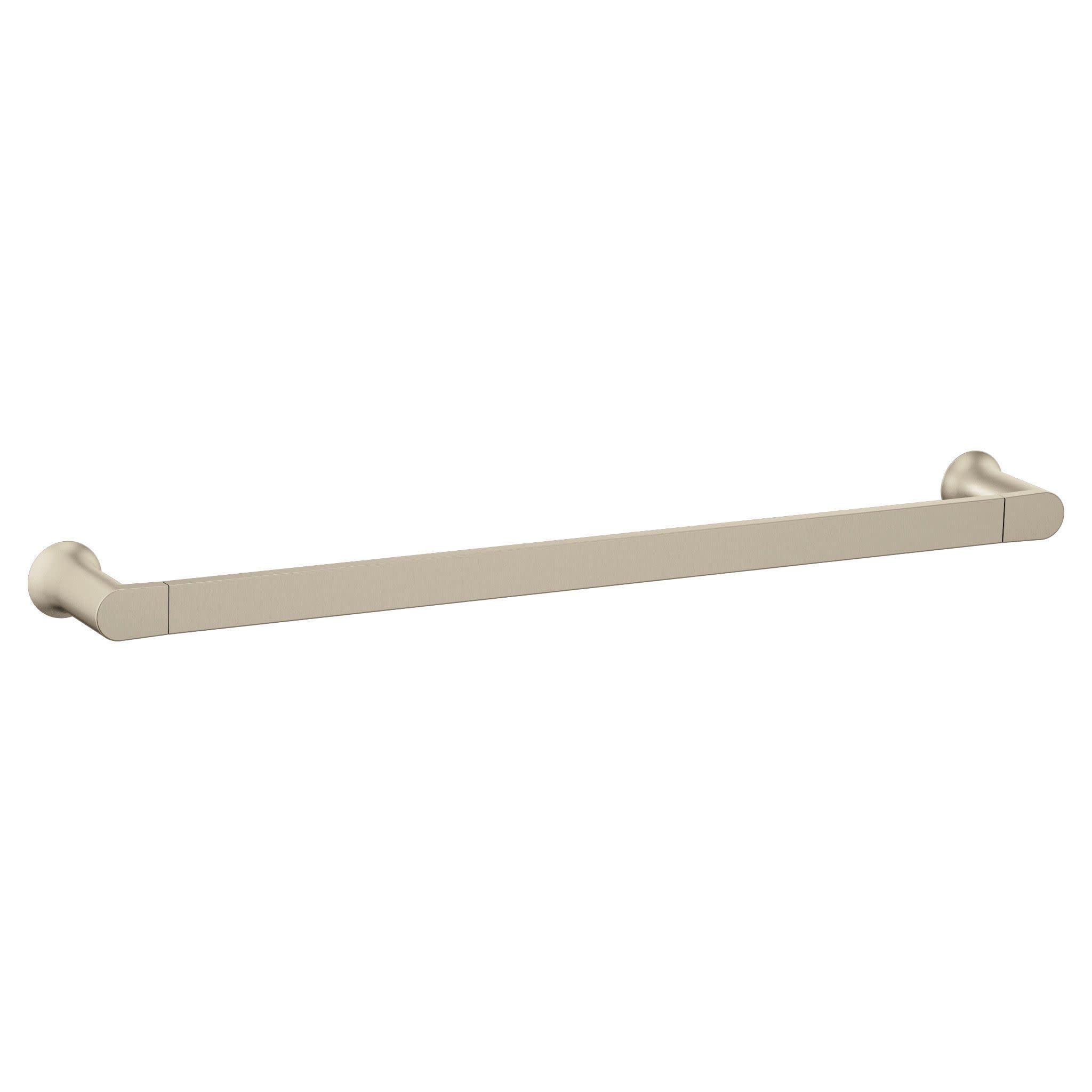 Moen Genta LX Modern Single Kitchen or Bathroom Towel Bar, 24-Inch, Brushed Nickel, BH3824BN
