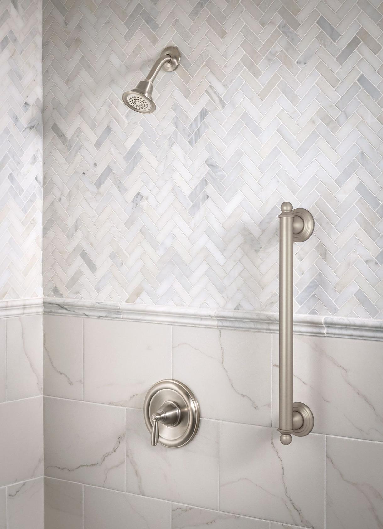 MOEN Brantford T2153EPBN Single-Handle 1-Spray Posi-Temp Tub and Shower Faucet Trim Kit in Brushed Nickel (Valve Not Included)