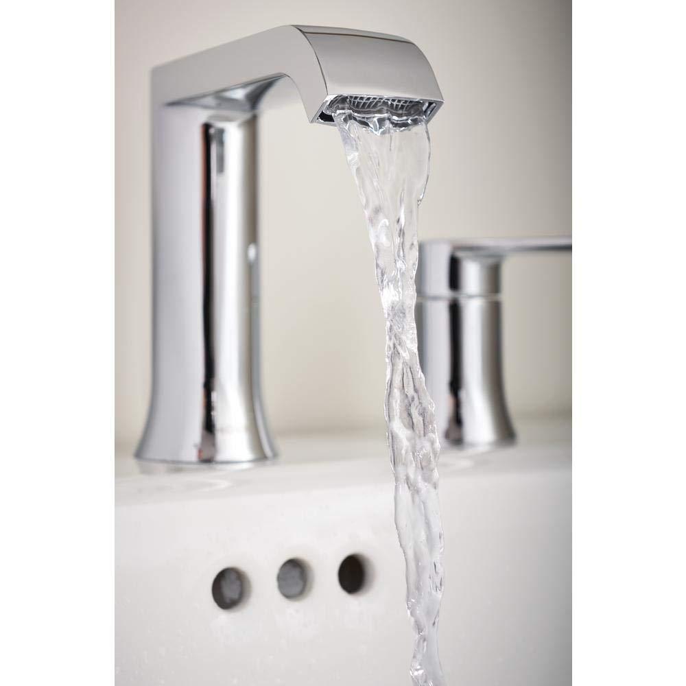 MOEN Genta 84763 Widespread Double Handle Bathroom Faucet in Chrome (Valve Included)