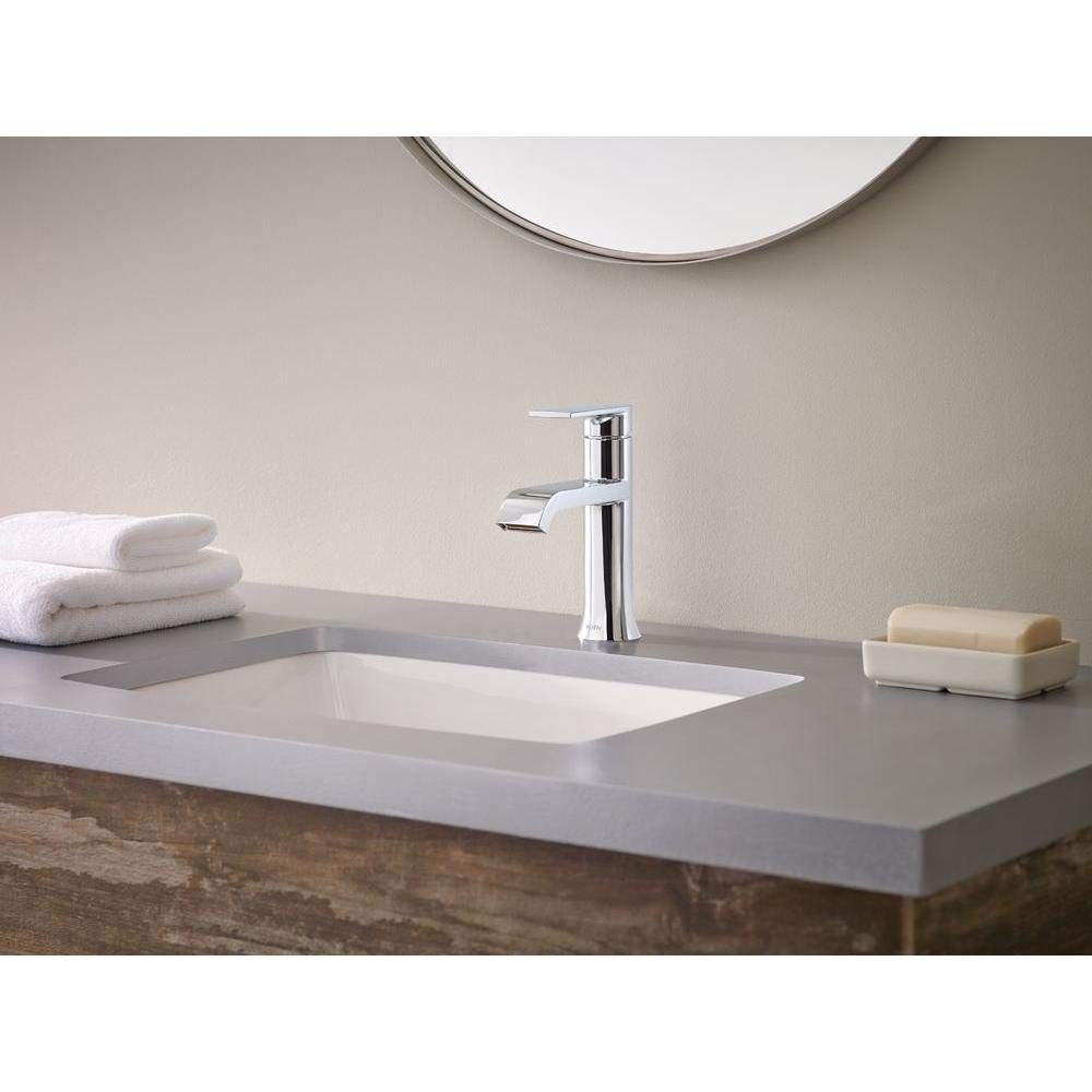 MOEN Genta WS84760 Single Handle Single Hole Bathroom Faucet in Chrome