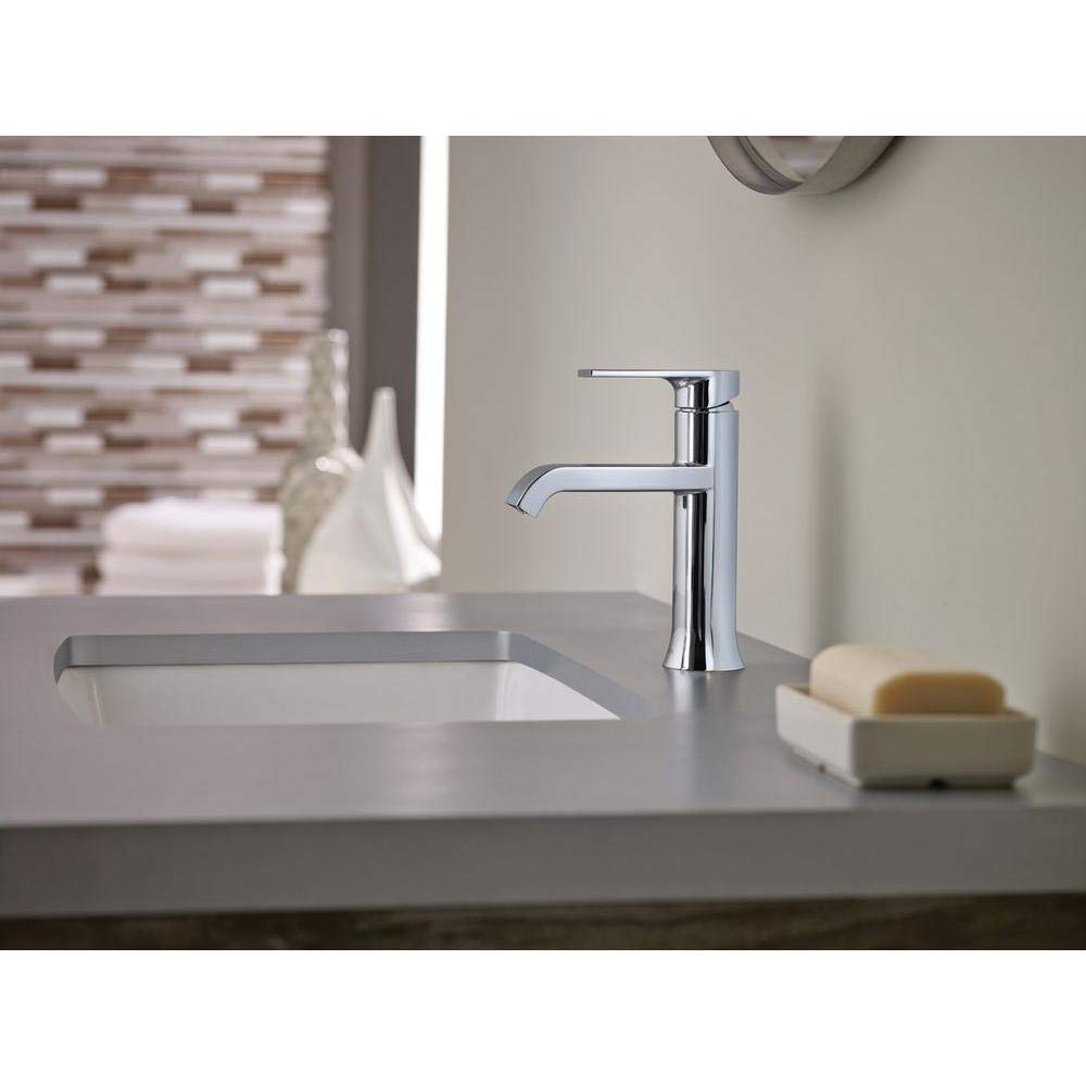 MOEN Genta WS84760 Single Handle Single Hole Bathroom Faucet in Chrome