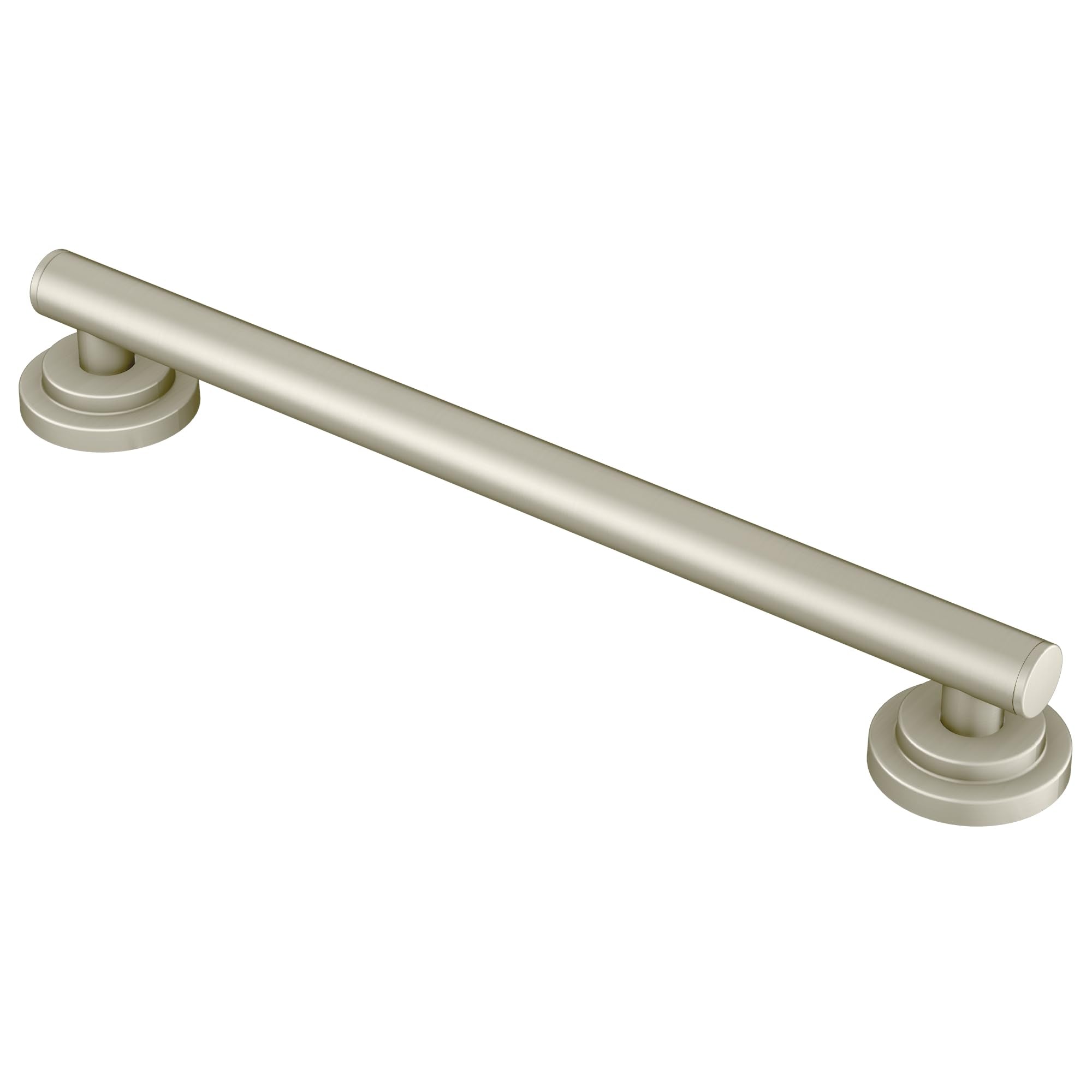 Moen YG0724BN Bathroom Safety 24-Inch Stainless Steel Modern Bathroom Grab Bar, Brushed Nickel