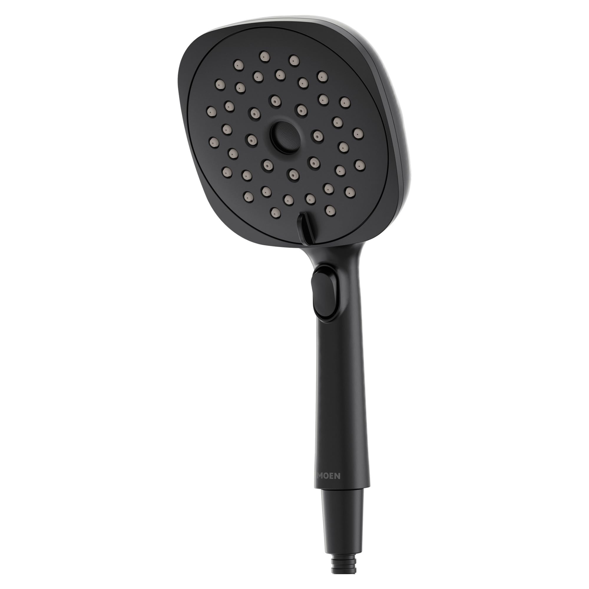 Moen Verso Eco-Performance Infiniti Dial Square Handheld Shower, 6-Inch Diameter Spray Head, Matte Black, 220H4EPBL
