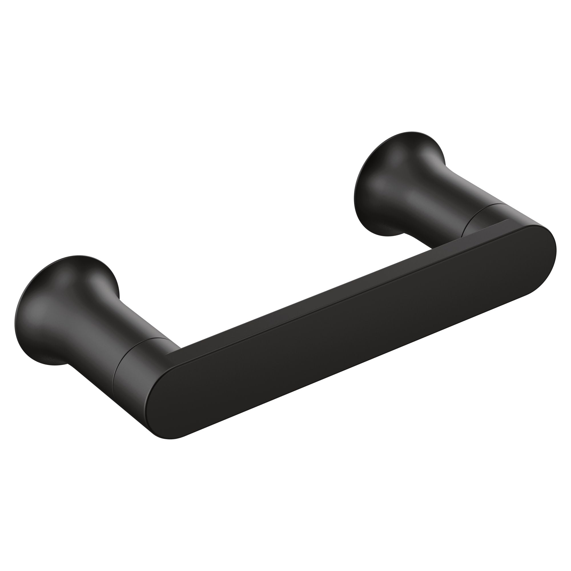 Moen Genta LX Modern Wall Mount Pivoting Toilet Paper Holder for Bathroom, Matte Black, BH3808BL