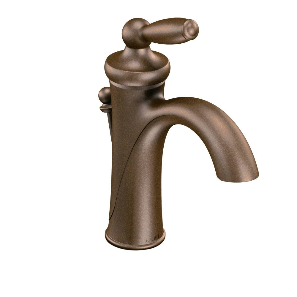 MOEN Brantford 6600ORB Single-Handle Single Hole High-Arc Bathroom Faucet in Oil Rubbed Bronze
