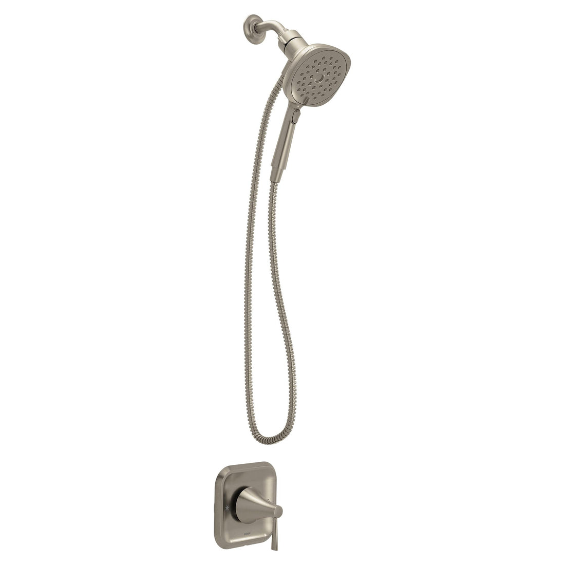 MOEN Ronan 82023SRN One-Handle Shower Faucet in Spot Resist Brushed Nickel (Valve Included)
