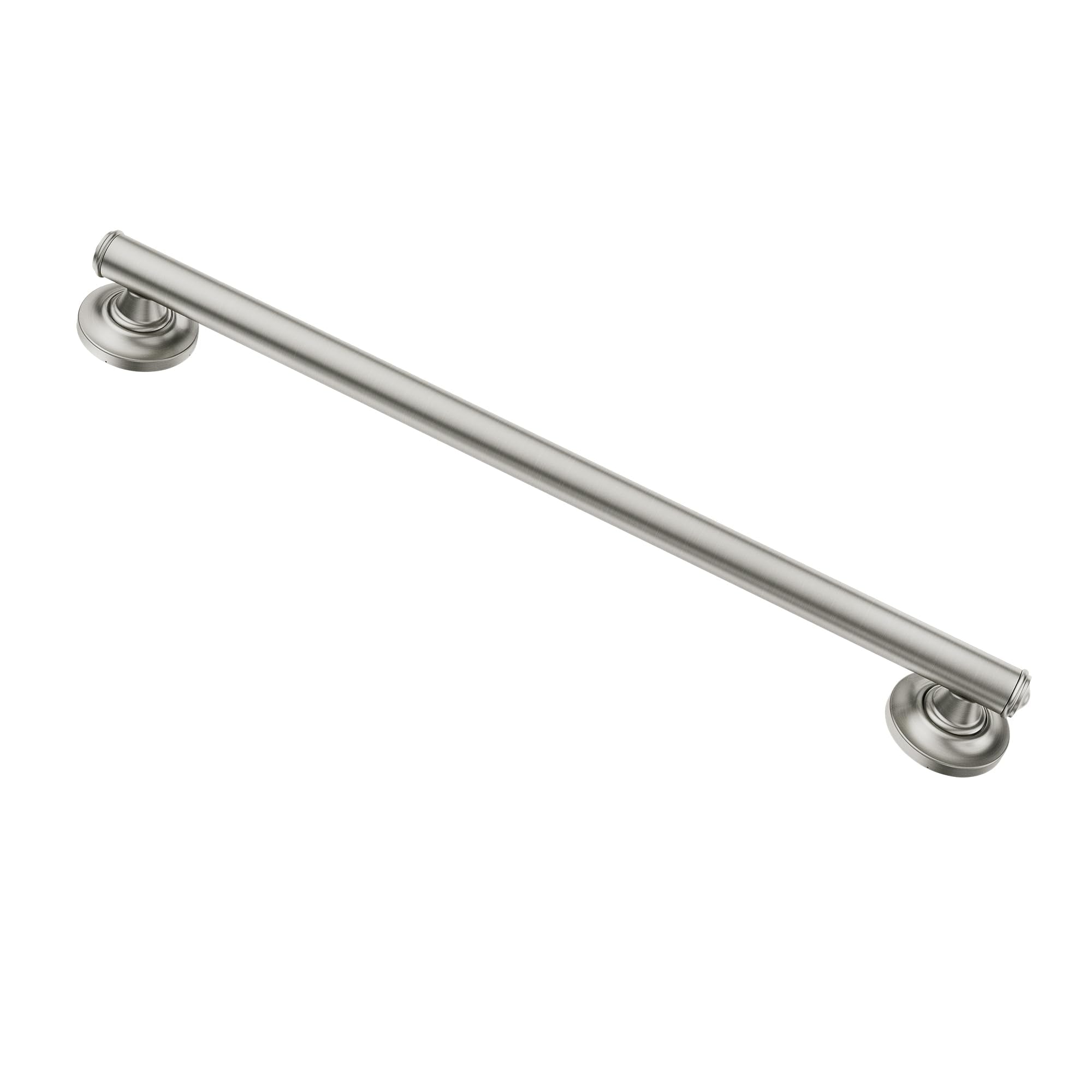 Moen LR8724D1GBN Home Care Safety 24-Inch Designer Bathroom Grab Bar with Curled Grip, 24 Inch, Brushed Nickel