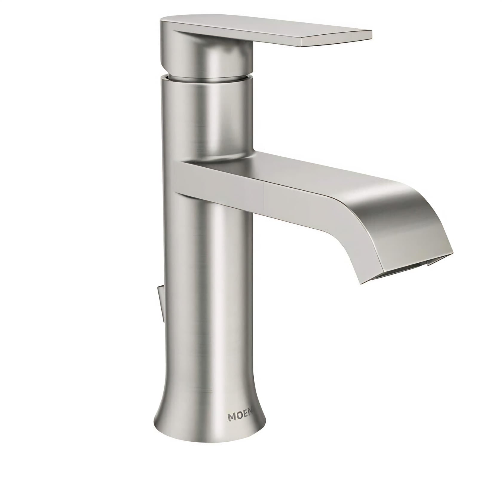MOEN Genta WS84760SRN Single Handle Single Hole Bathroom Faucet in Brushed Nickel
