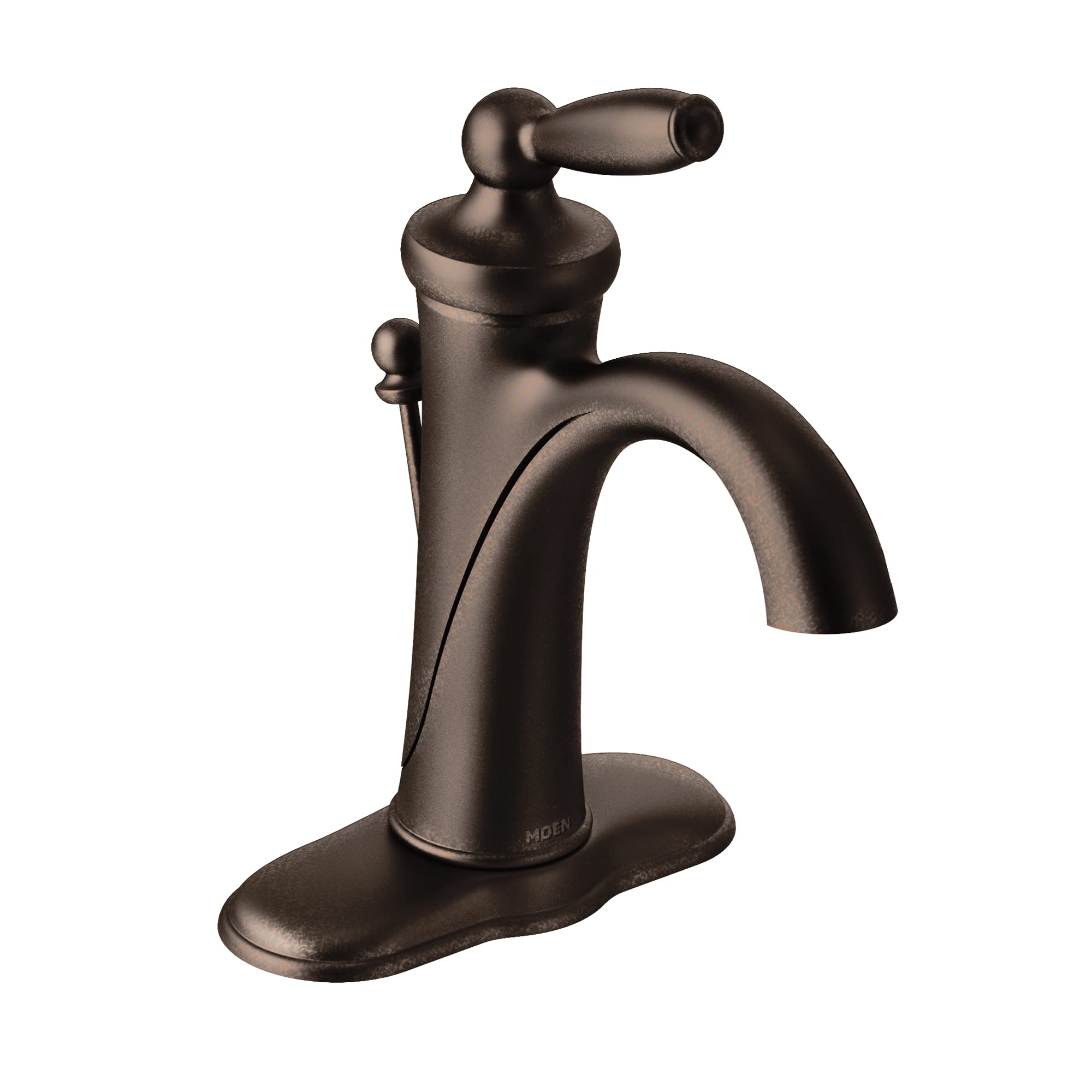 MOEN Brantford 6600ORB Single-Handle Single Hole High-Arc Bathroom Faucet in Oil Rubbed Bronze