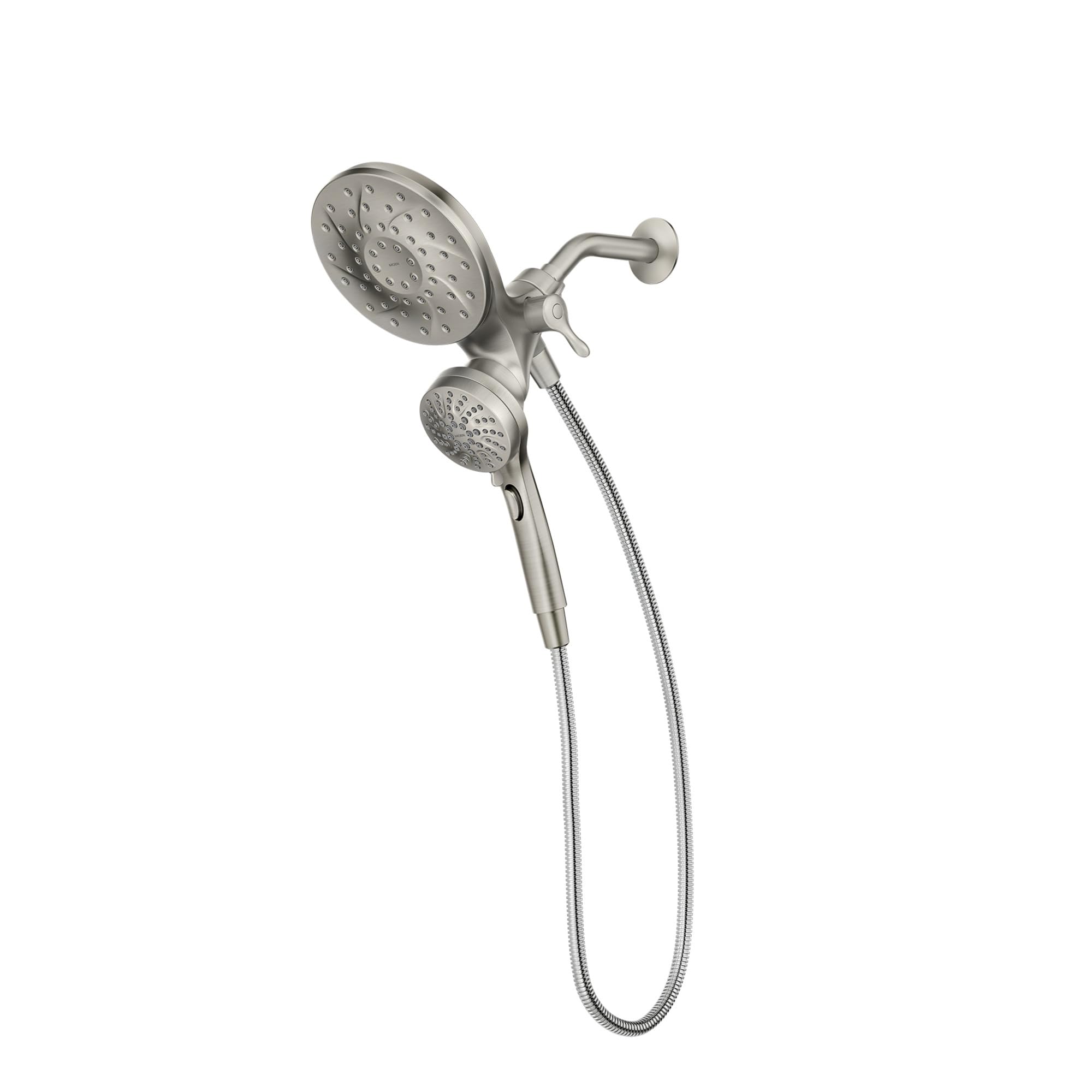 Moen 26009SRN Engage Magnetix 2-in-1 Combo Rain Showerhead with Handheld Spray, Magnetic Docking System, Spot Resist Brushed Nickel, 6-Spray Settings, 2.5 GPM