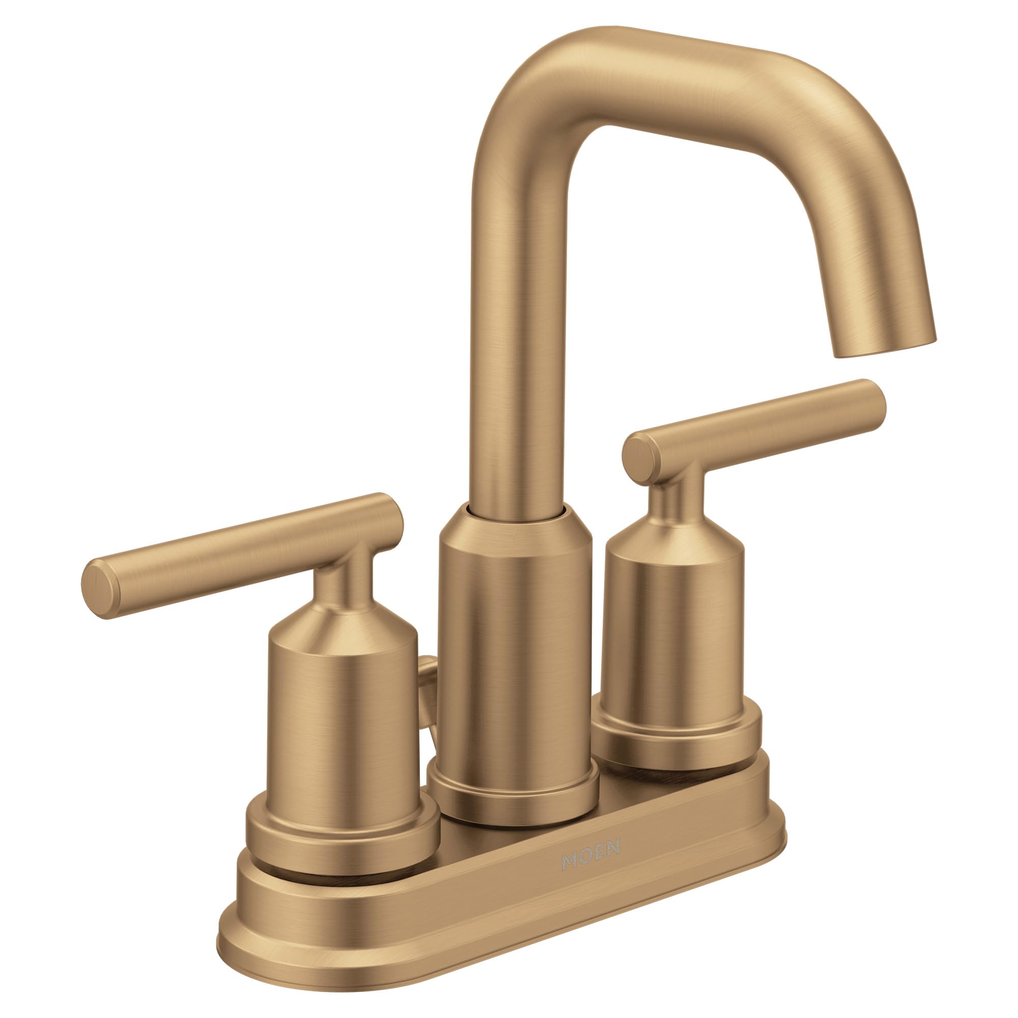 MOEN Gibson 6150BZG Two-Handle Centerset Bathroom Sink Faucet in Bronzed Gold