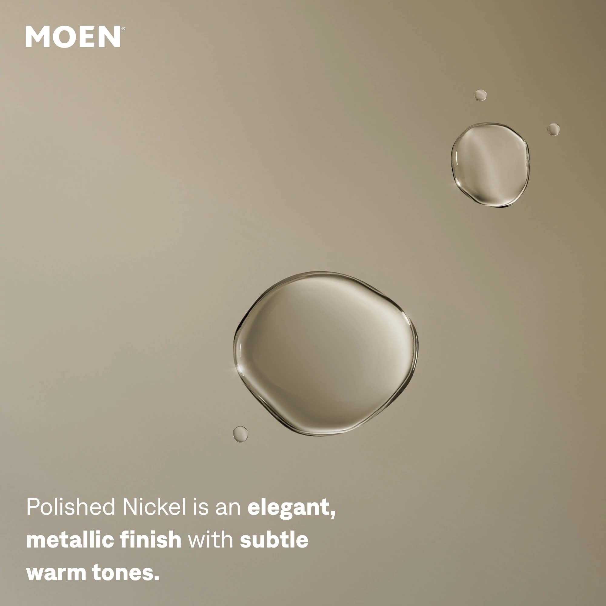 MOEN Belfield TV6405NL Two-Handle Widespread Bathroom Faucet in Polished Nickel (Valve Included)