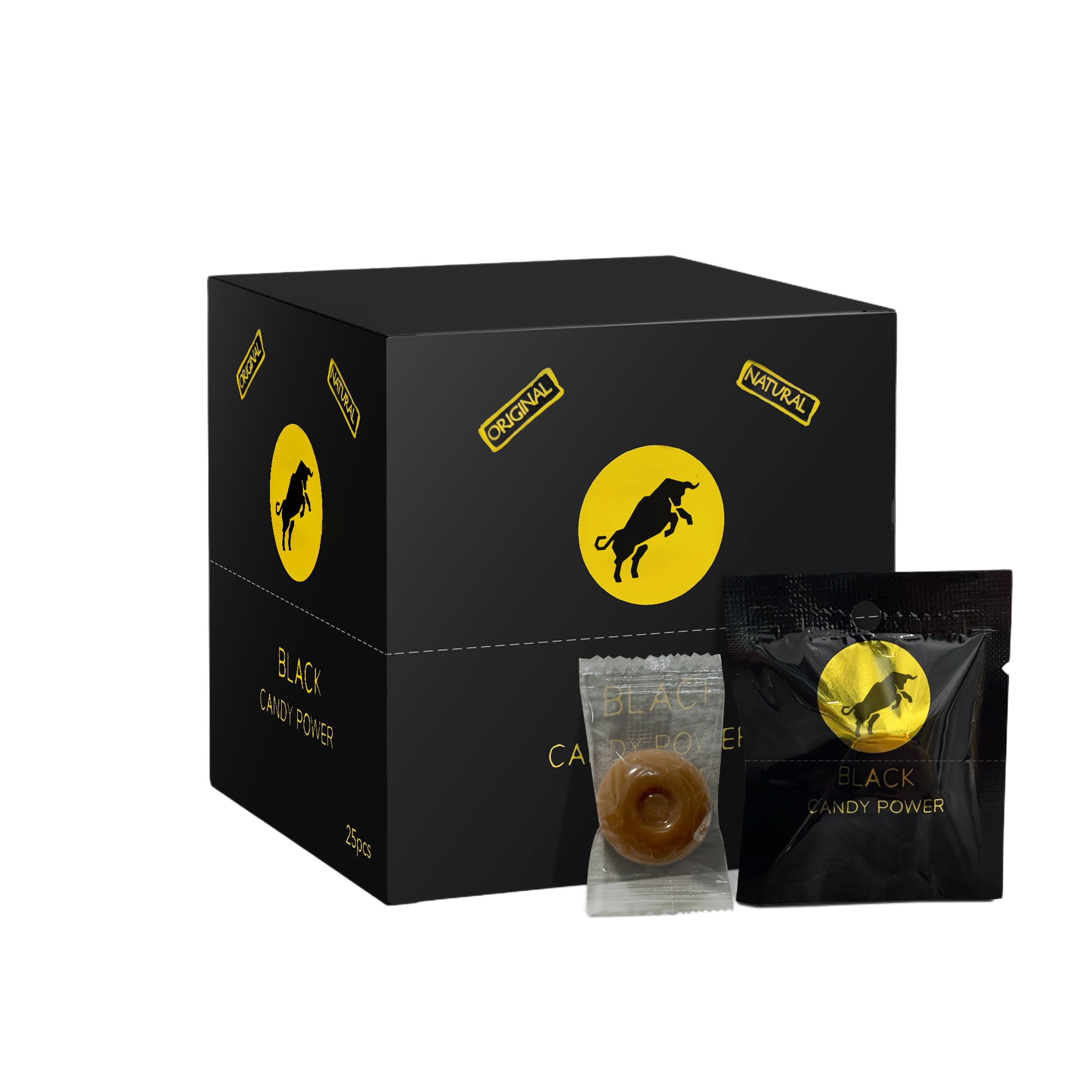 Pure Honey Candy with Black Seed, Ginseng & Natural Herbs For Male, Full Box of 25 Count