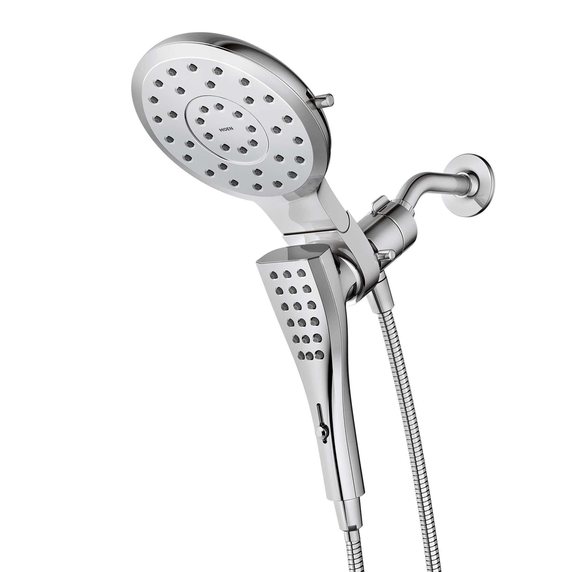 MOEN Verso 220C3EP 8-Spray 7 in. Dual Wall Mount Fixed and Handheld Shower Head 1.75 GPM with Infiniti Dial in Chrome