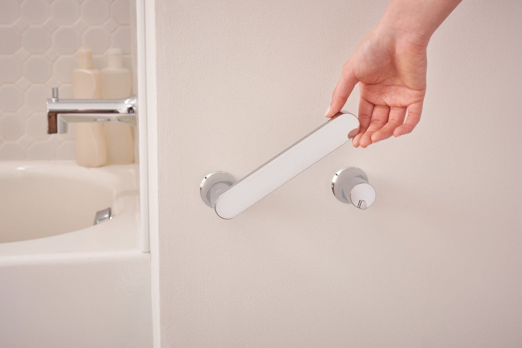 Moen Genta LX Modern Wall Mount Pivoting Toilet Paper Holder for Bathroom, Chrome, BH3808CH