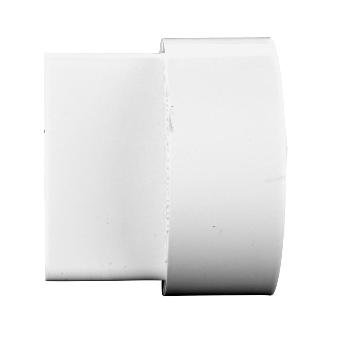 NDS 9P04 PVC Offset Downspout Adapter, Connects 2X3-Inch Downspout to 4-Inch Sewer and Drain Pipe, White