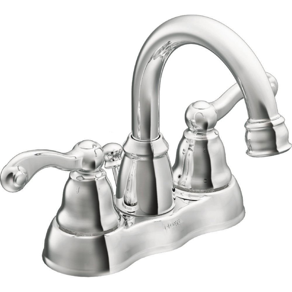MOEN WS84003 Traditional 4 in. Centerset 2-Handle Bathroom Sink Faucet in Chrome