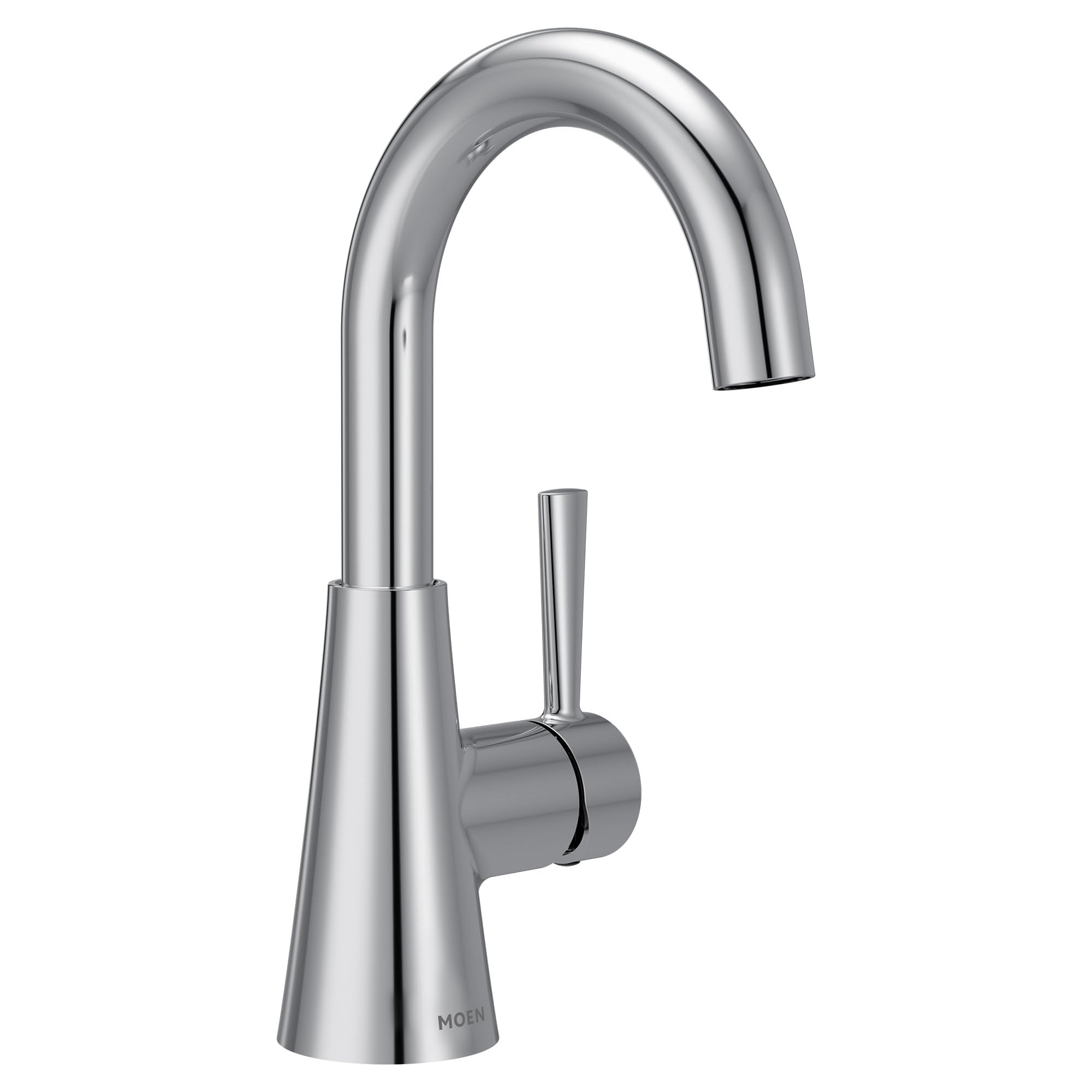MOEN Ronan 84021 One-Handle Single Hole Modern Bathroom Sink Faucet in Chrome (Drain Included)