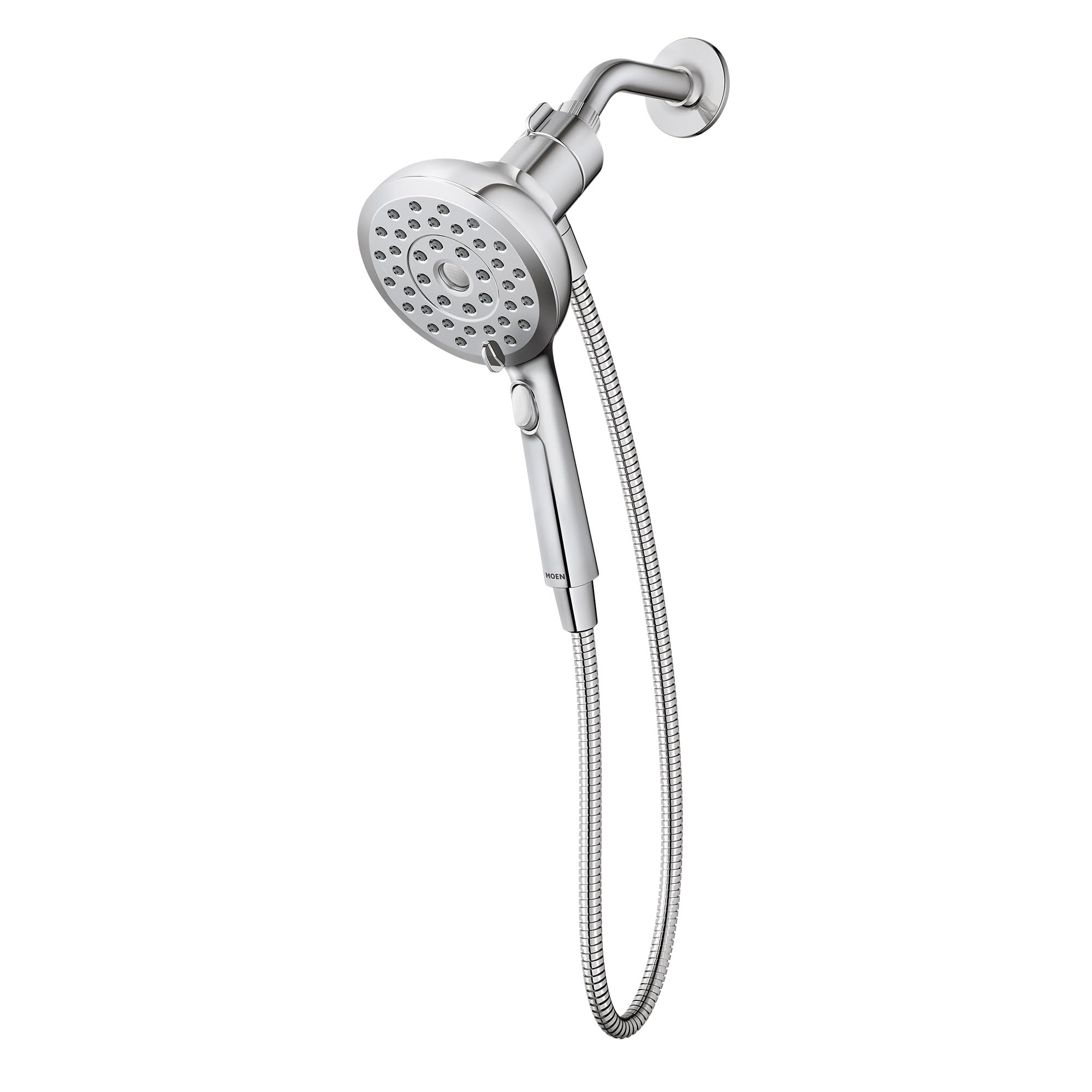 Moen Verso Chrome Handshower, Detachable Round Shower Head with Magnetix Docking System and 60" Hose, 220H2