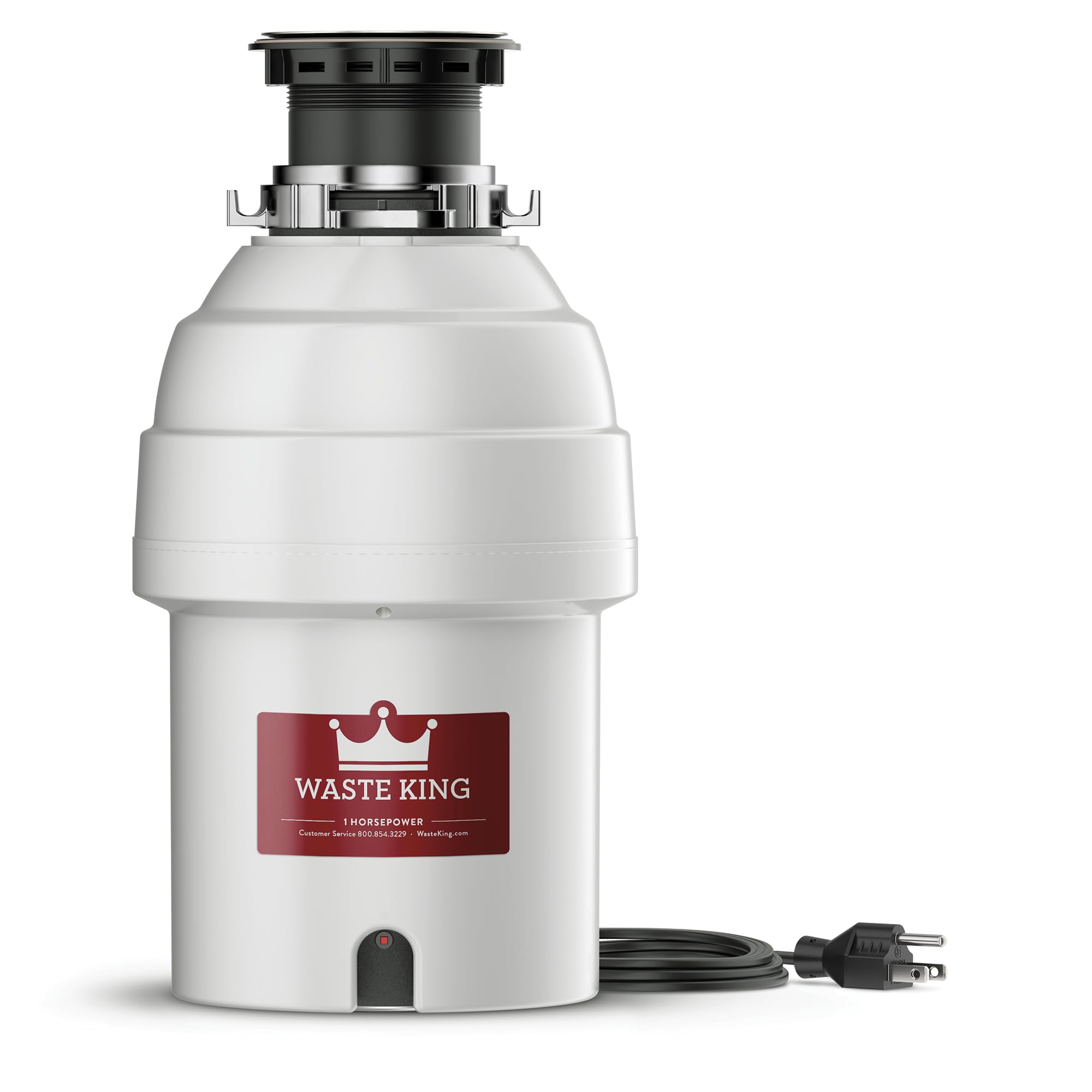 Waste King Batch Feed Garbage Disposal for Kitchen Sink with Power Cord, L-5000TC