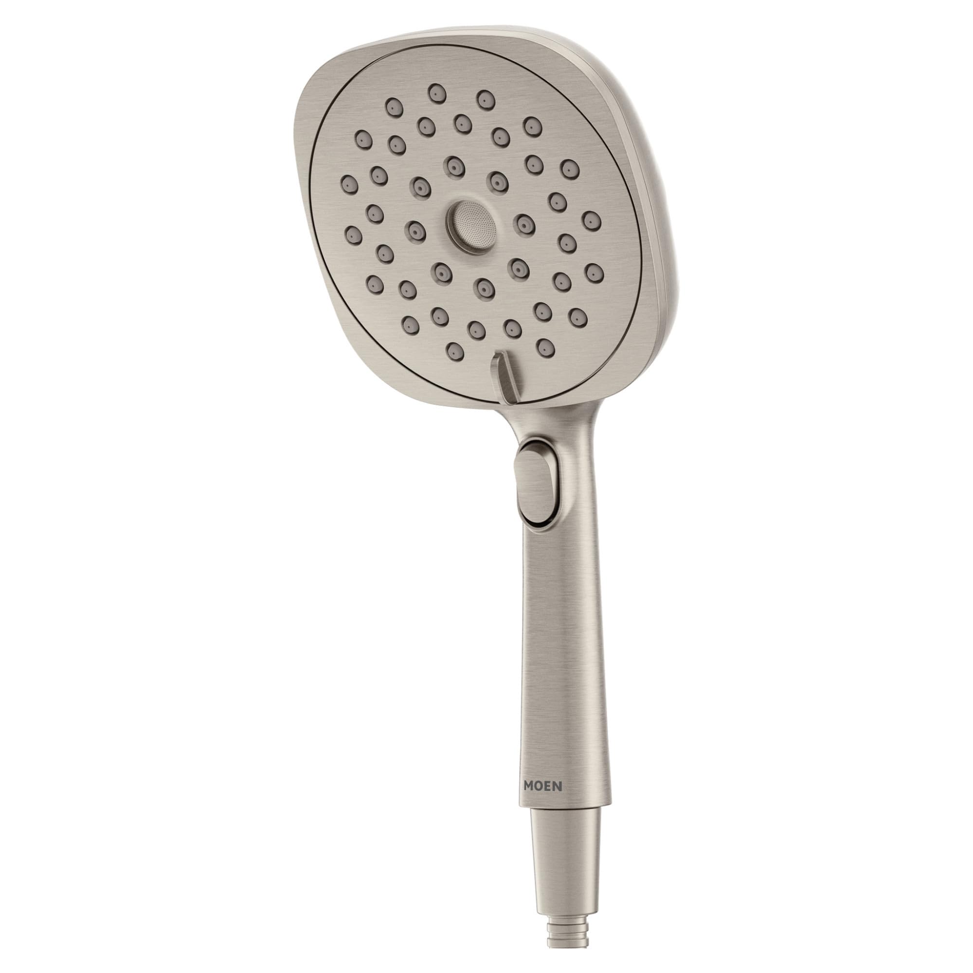 Moen Verso Eco-Performance Infiniti Dial Square Handheld Shower, 6-Inch Diameter Spray Head, Spot Resist Nickel, 220H4EPSRN