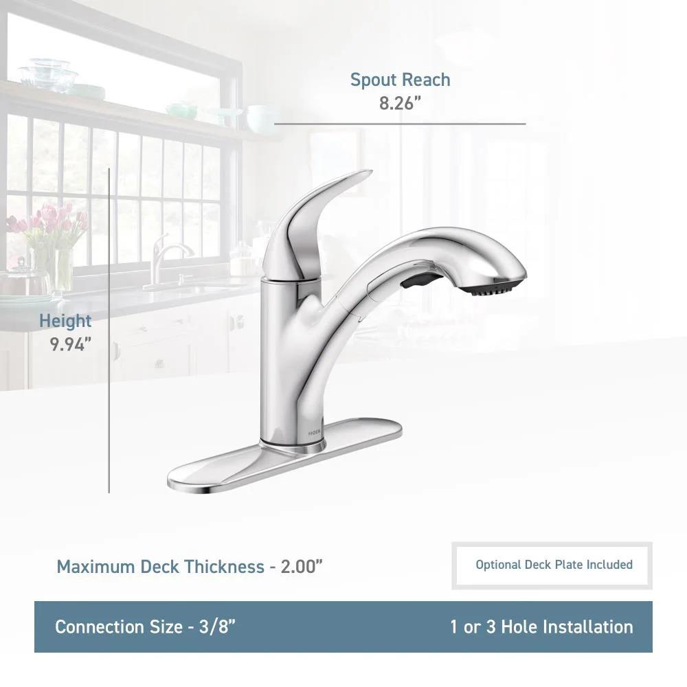 MOEN Medina 87039SRS Single-Handle Pull Out Kitchen Faucet in Spot Resist Stainless