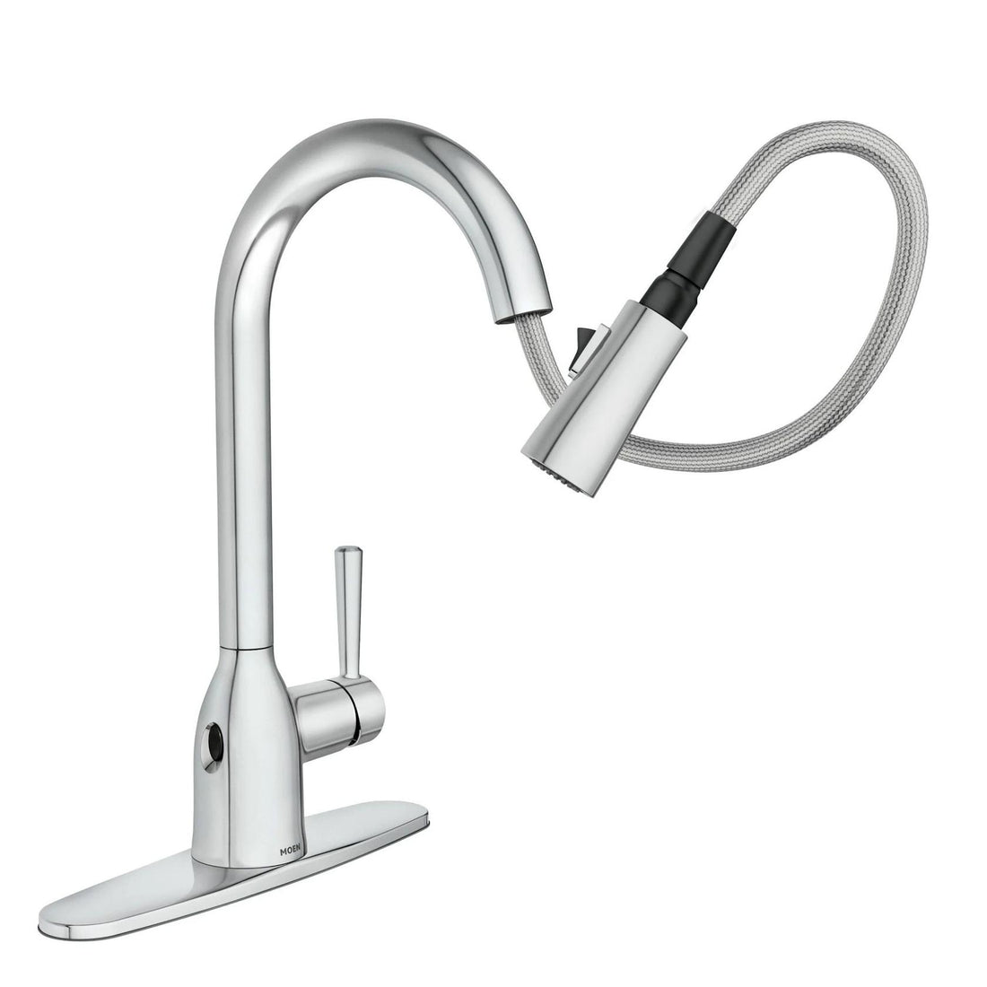 MOEN Adler 87233EWC Touchless Single-Handle Pull-Down Sprayer Kitchen Faucet with MotionSense Wave and Power Clean in Polished Chrome
