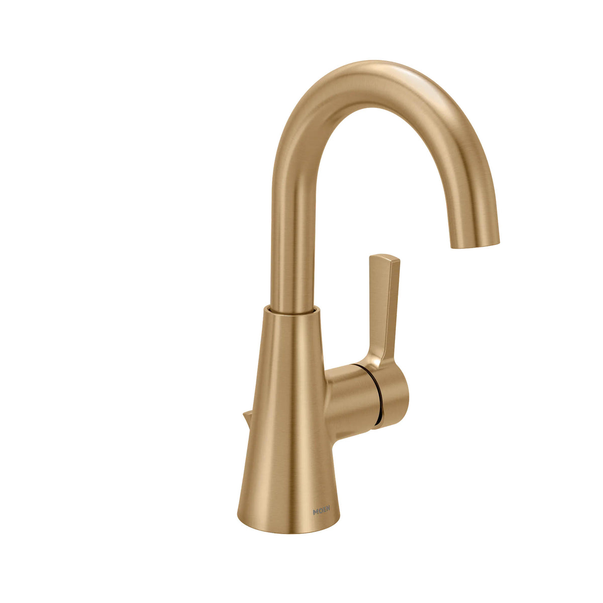 MOEN Jase 64430BZG One-Handle Single-Hole Bathroom Faucet in Bronzed Gold 1.2GPM