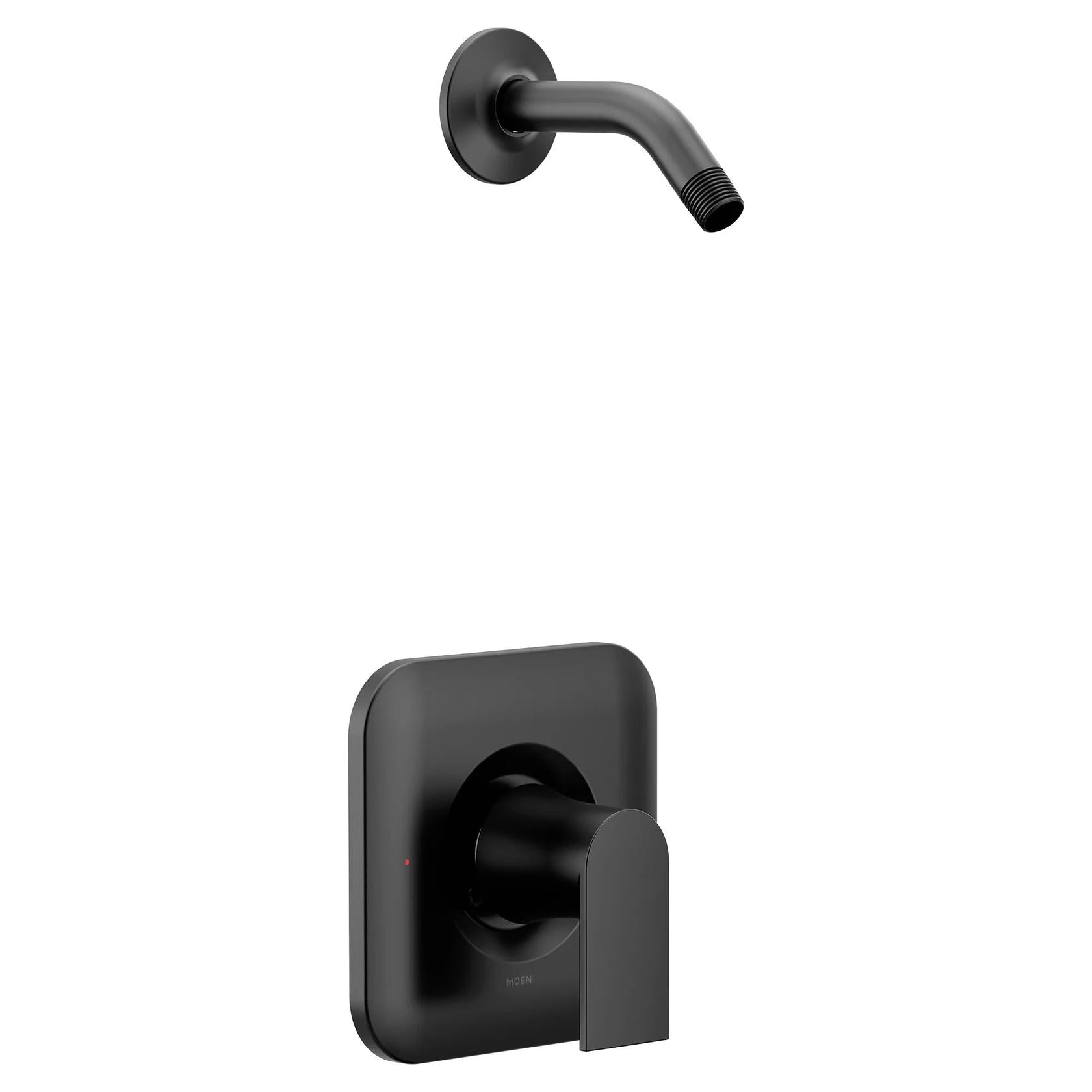 MOEN Genta T2472NHBL LX M-1-Handle Shower Trim Kit in Matte Black (Valve Sold Separately)