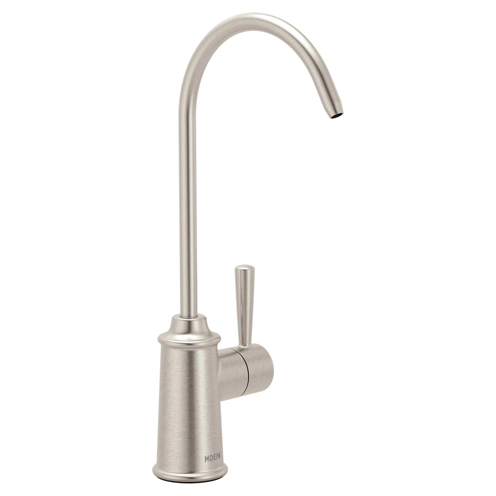 MOEN SIP F7600SRS Single Handle Deck-Mount Filtered Kitchen Faucet in Spot Resist Stainless