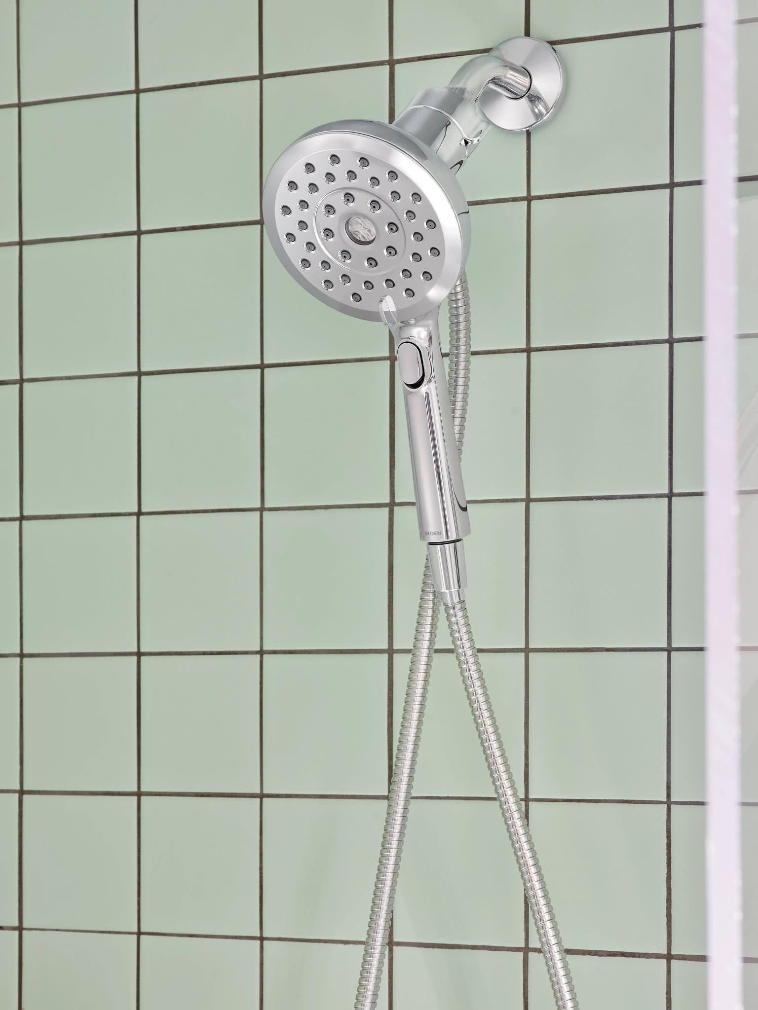 Moen Verso Chrome Handshower, Detachable Round Shower Head with Magnetix Docking System and 60" Hose, 220H2