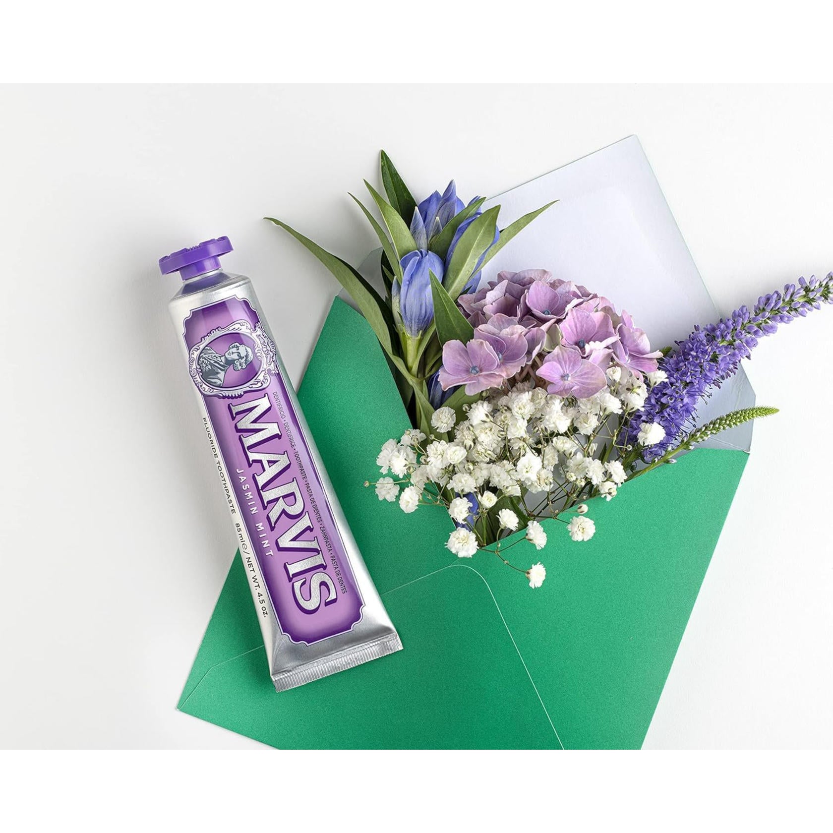Marvis Toothpaste Whitening Mint, Licorice, Sinuous Lily, Vegan Cruelty-Free 85 ml